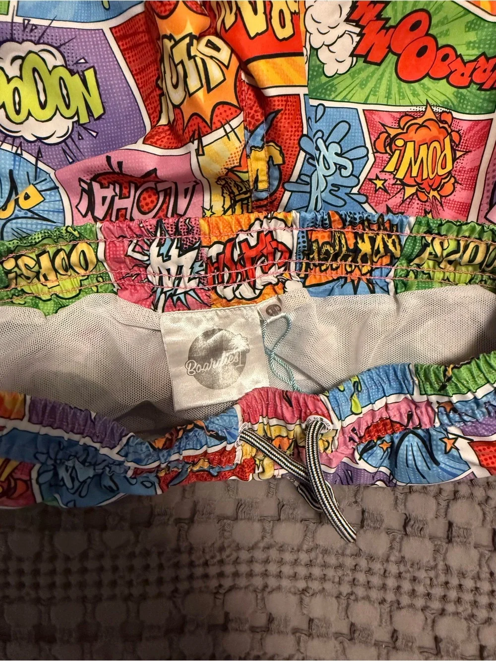 Comic Pop Art Swim Trunks - Multicolor
